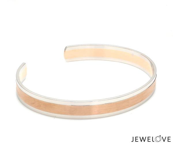 Jewelove™ Bangles & Bracelets Platinum & Rose Gold Bracelet for Men JL PTB 1217