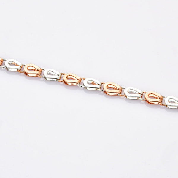 Jewelove™ Bangles & Bracelets Platinum & Rose Gold Bracelet for Men JL PTB 701
