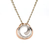 Jewelove™ Pendants Platinum Rose Gold Fusion Pendant with Circles JL PT P 176