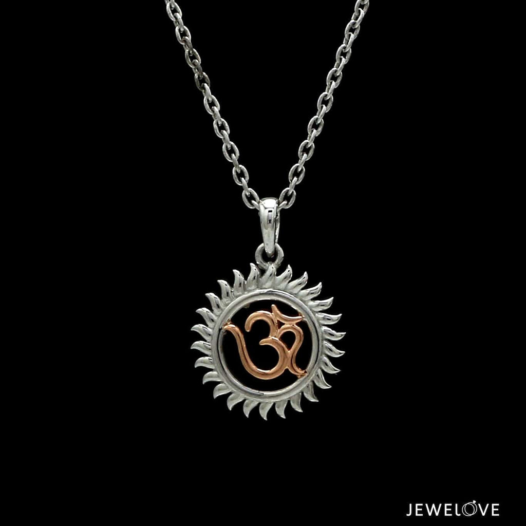 Platinum Rose Gold Om Pendant JL PT OM-81
