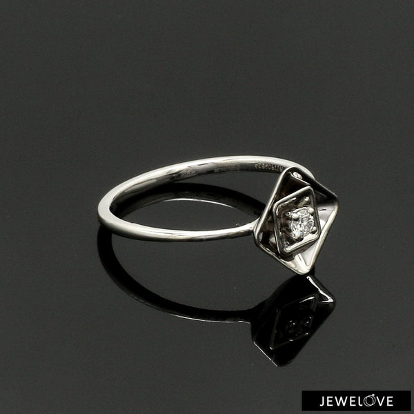 Jewelove™ Rings Platinum Single Diamond Ring for Women JL PT 1358