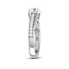Jewelove™ Rings Platinum Solitaire Engagement Ring with Diamond Shank for Women JL PT 512