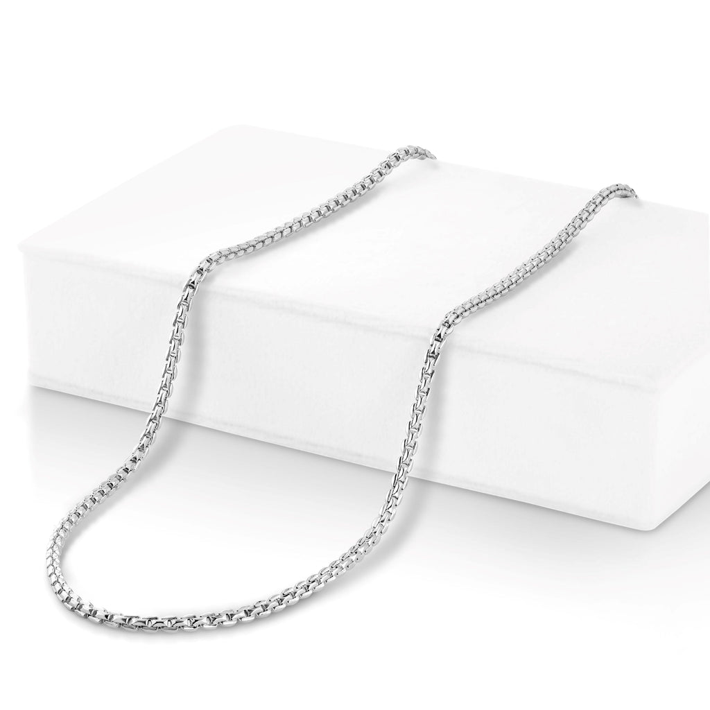 Jewelove™ Chains 24 inches Ready to Ship - 24 inches Men of Platinum Chain for Men JL PT CH 1245