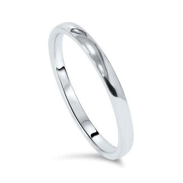 Super Sale 2mm Platinum Wedding Band SJ PTO 222 Ring Sizes 17, 25