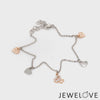 Platinum Evara | Rose Gold Diamond Bracelet for Women JL PTB 738