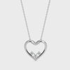 Platinum Diamonds Heart Pendant for Women JL PT P 18003