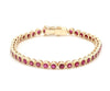 18K Gold Ruby Bracelet for Women