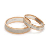 Designer Unisex Platinum & Rose Gold Couple Rings JL PT 1121