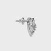 Platinum Diamond Heart Earrings JL PT E 18002