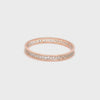 Carved Out Platinum Love Bands with Rose Gold Polish SJ PTO 135-RG