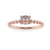 Jewelove™ Rings Women's Band only / VS J 0.20cts. Solitaire Diamond Accents 18K Rose Gold Ring JL AU 1202R-C