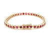 Jewelove™ Bangles & Bracelets 18K Gold Ruby Bracelet for Women