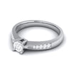 Jewelove™ Rings 20-Pointer Diamond Platinum Shank Engagement Ring JL PT R-74