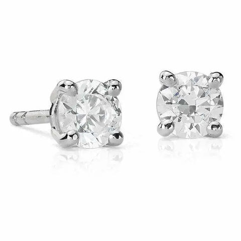 20 pointer Solitaire Diamond Earrings in Platinum SJ PTO E 152