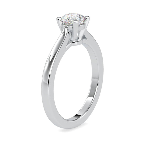 Jewelove™ Rings Women's Band only / SI IJ 25-Pointer Diamond Platinum Engagement Ring JL PT 0176-A