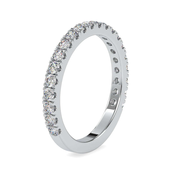 Jewelove™ Rings 3-Pointer Platinum Half Eternity Diamond Ring for Women JL PT 0026