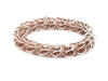 Jewelove™ Bangles & Bracelets 3D Platinum & Rose Gold Bracelet for Men JL PTB 703-A