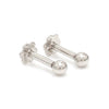 Jewelove™ Earrings 3mm Platinum Ball Earrings Studs JL PT E 182
