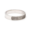 Jewelove™ Rings 4mm Customised Fingerprint Platinum Rings JL PT 270 - 4mm