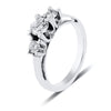 Jewelove™ Rings J VS / Women's Band only 50 Pointer - 3 Diamond Mystery Platinum Solitaire Ring JL PT 561