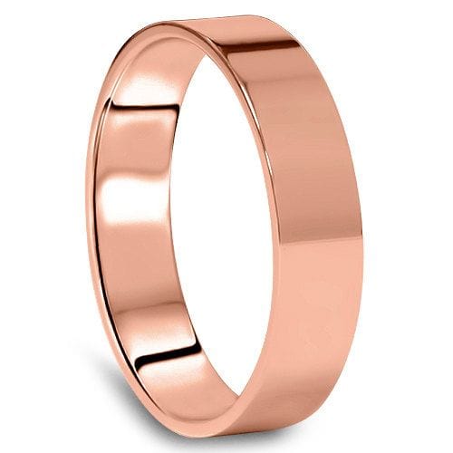 5mm Flat 18K Rose Gold Ring JL AU 256-A - Main Image