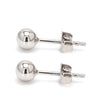 Jewelove™ Earrings 5mm Platinum Ball Earrings Studs JL PT E 187