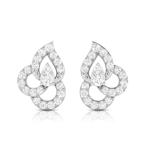 Beautiful Platinum Earrings with Diamonds for Women JL PT E ST 2019