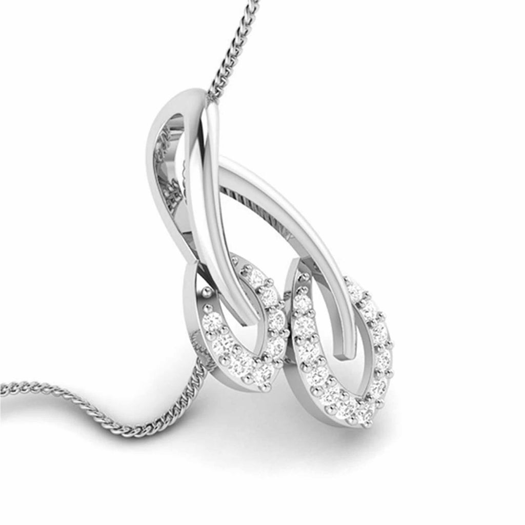 Jewelove™ Pendants & Earrings Pendant only Beautiful Platinum with Diamond Pendant Set for Women JL PT P 2422