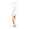 Jewelove™ Earrings Cupid's Arrow Platinum & Rose Gold Heart Earrings with Ruby & Diamonds JL PT P 8064