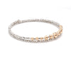Jewelove™ Bangles & Bracelets Dazzling Shiny Flexible Japanese Platinum & Rose Gold Bracelet for Women JL PTB 719
