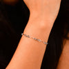 Jewelove™ Bangles & Bracelets Designer Flowery Japanese Platinum Bracelet for Women JL PTB 662