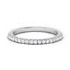 Jewelove™ Rings Designer Half Eternity Platinum Wedding Band with Diamonds JL PT 6850