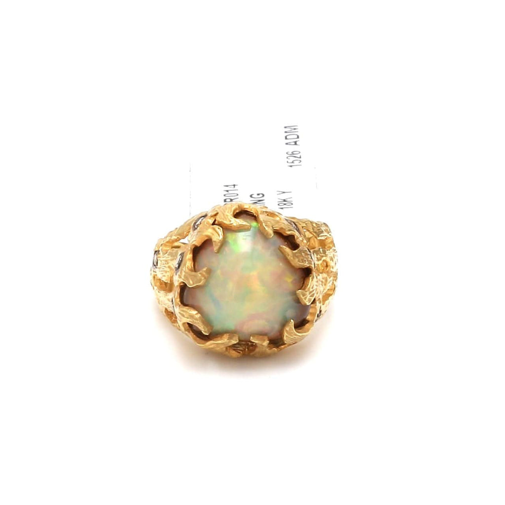 Designer Opal Gold Ring with Diamonds for Women JL AU ADR013 - Main Image