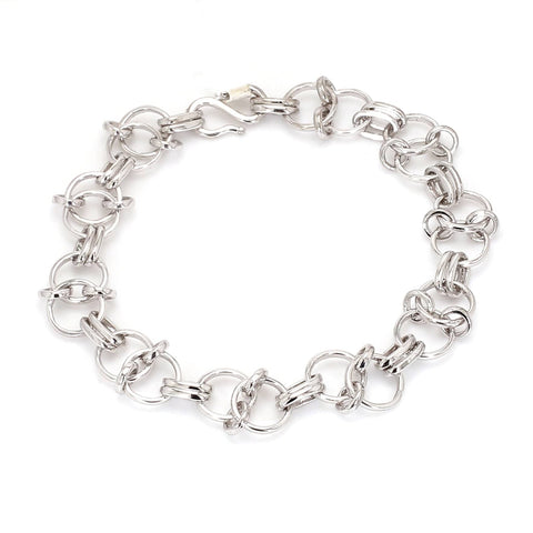 10.5mm Platinum Bracelet for Men JL PTB 1112