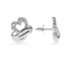 Jewelove™ Earrings Designer Platinum Diamond Heart Earrings for Women  JL PT E LC834