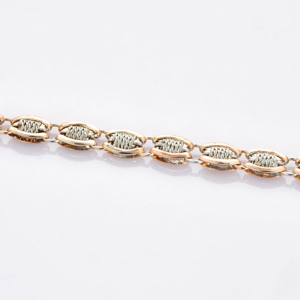 Jewelove™ Bangles & Bracelets Designer Platinum & Rose Gold Bracelet for Men JL PTB 698