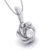 Jewelove™ Pendants & Earrings Designer Platinum with Diamond Solitaire Pendant Set for Women JL PT PE 76E