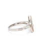 Jewelove™ Rings Designer Triple Heart Platinum Ring Multicolor Gold with Diamonds JL PT 556