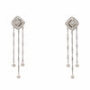 Jewelove™ Pendants & Earrings Earrings only / VVS GH Elegant Platinum Evara Diamond Necklace & Earrings with Diamonds for Women JL PTN 717