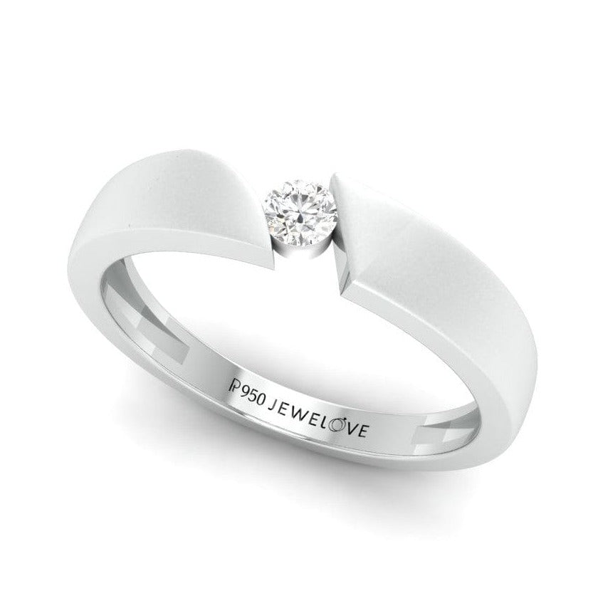 Elegant Single Diamond Ring for Men JL PT 578