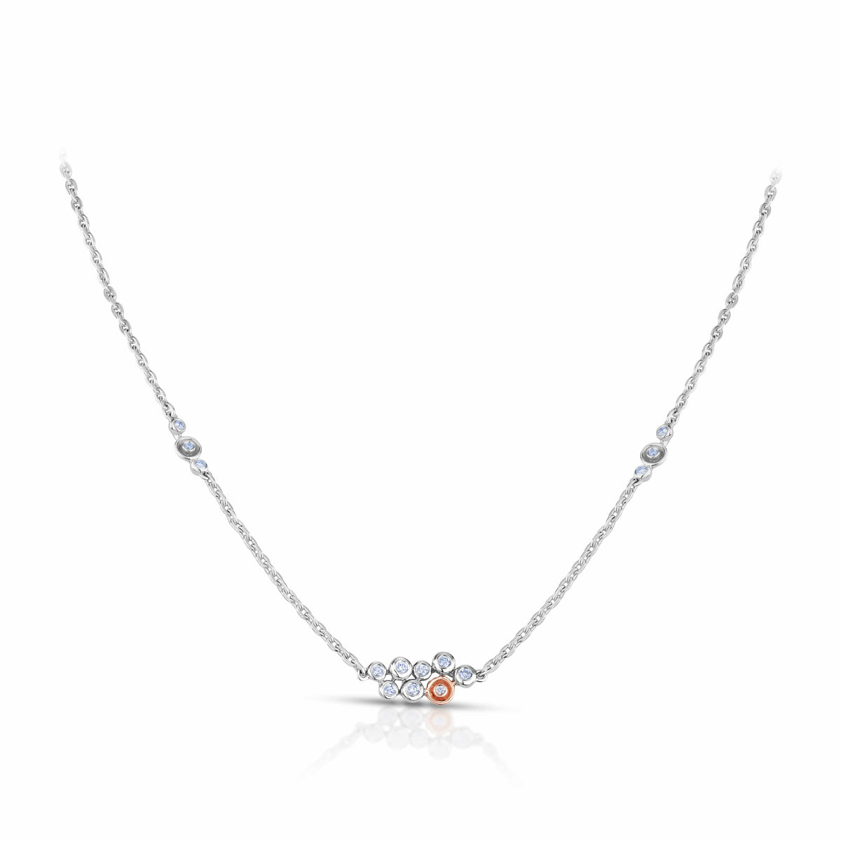 Platinum evara necklace set price Clearance