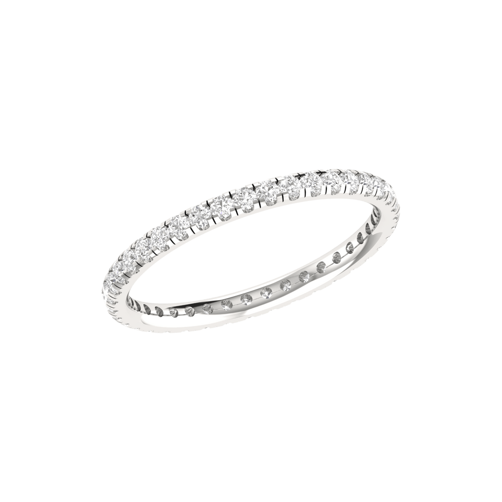 Jewelove™ Rings Full Eternity Platinum Diamond Wedding Ring for Women JL PT RD RN 9274