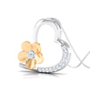 Jewelove™ Pendants Hearty with a Flower Platinum Pendant with Diamonds JL PT P 8110