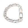 Jewelove™ Bangles & Bracelets Men of Platinum | Heavy Platinum Bracelet with Unique Diamond Studded Lock JL PTB 651