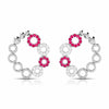 Jewelove™ Earrings Red Platinum Earrings for Women JL PT E NL8632
