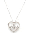 Jewelove™ Pendants Platinum Heart + Heartbeat Pendant with Diamonds JL PT P 8090