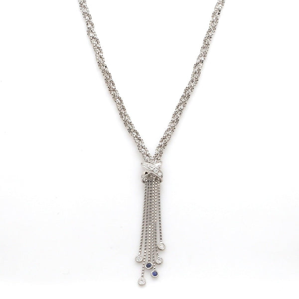 Jewelove™ Chains Platinum Necklace with Diamonds for Women JL PT N 182
