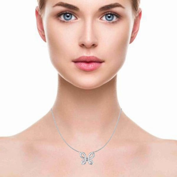 Jewelove™ Pendants Platinum Pendant with Diamonds for Women JL PT P PF RD 117