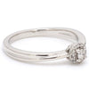 Side Platinum Rings with Single Diamonds Ring for Women JL PT 593