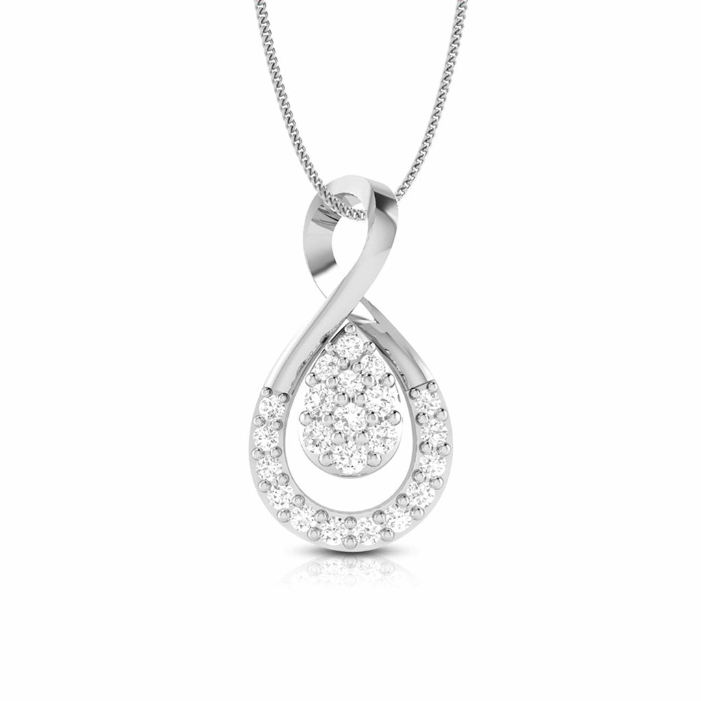 Jewelove™ Pendants & Earrings Pendant only Platinum with Diamond Pendant Set for Women JL PT P 2429